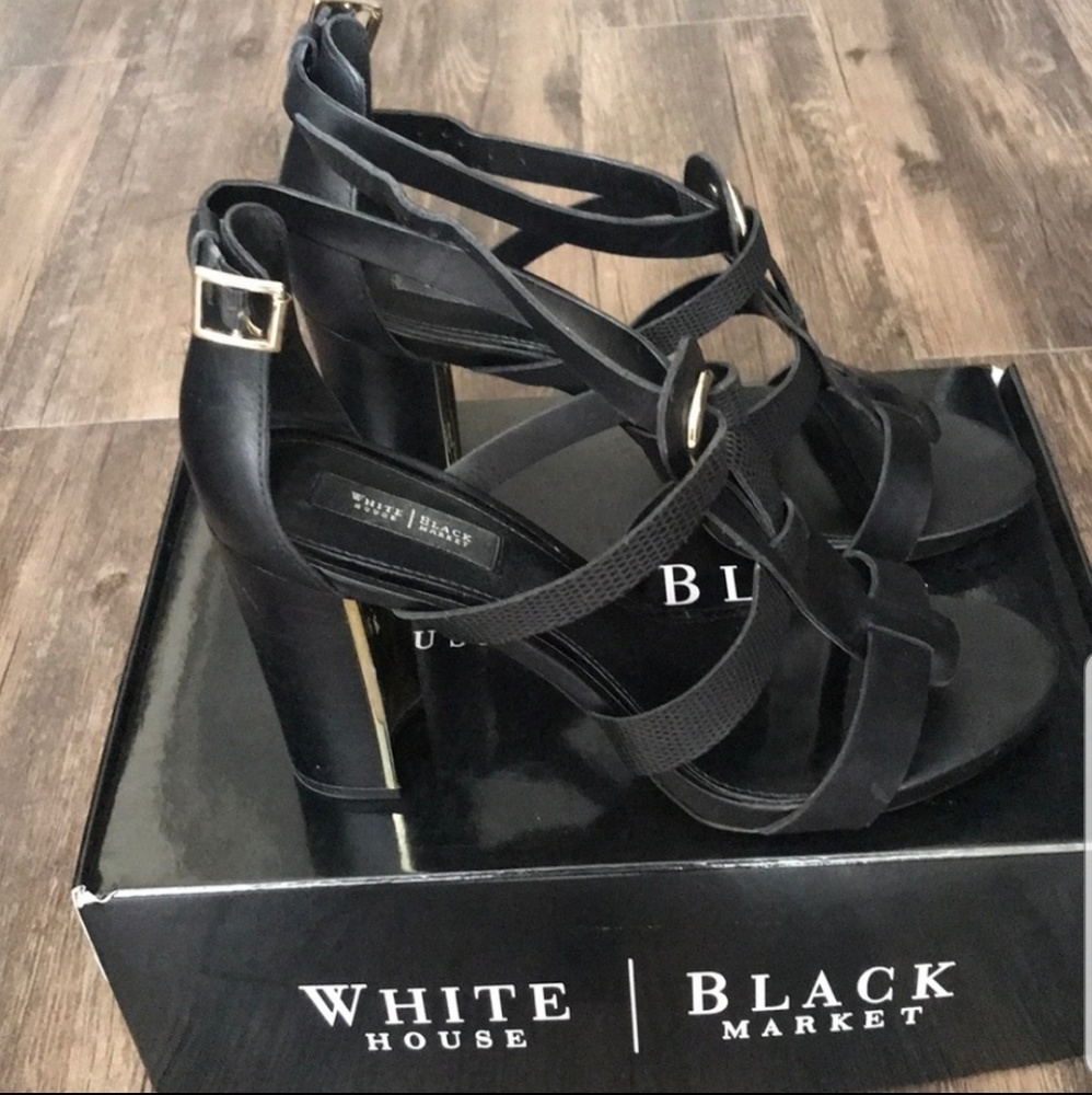 White House Black Market Sandals,  GOLD!